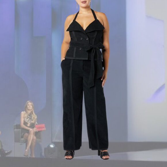 NWT - MAKING THE CUT - Deconstructed Wide Leg Pants - Black - Various Sizes - Picture 4 of 7